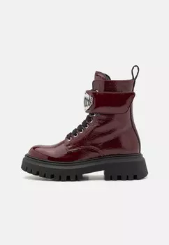 Ботильоны на шнуровке UNISEX Dsquared2, темно-красный