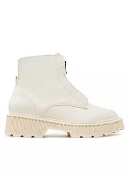 Ботильоны на шнуровке United Colors Of Benetton 8H6DDD038, экрю