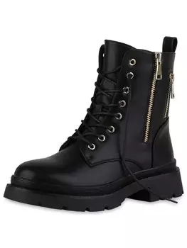 Ботильоны на шнуровке Van Hill Eleanor, черный