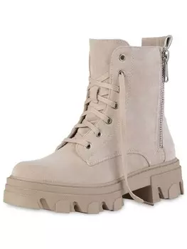 Ботильоны на шнуровке Van Hill Lace-Up Ankle Boots Emma, бежевый