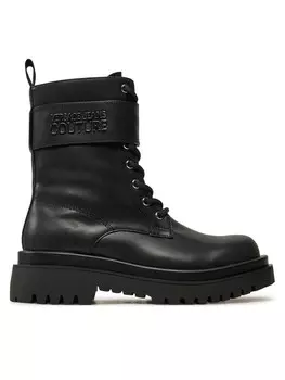 Ботильоны на шнуровке Versace Jeans Couture, черный