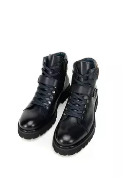 Ботильоны на шнуровке WITH BUCKLE WITTCHEN, темно-синий