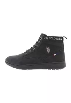 Ботильоны на шнуровке Ygor U.S. Polo Assn., черный