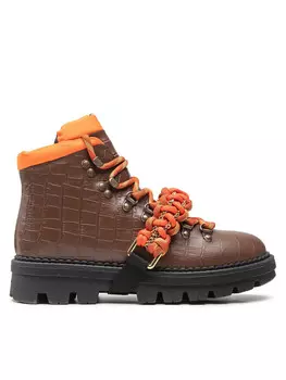 Ботильоны на шнуровке Zenzero Scarpa AI 22-23 BLKS1 1H2134 Pinko, коричневый