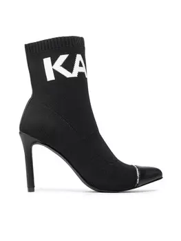 Ботильоны на шпильке KARL LAGERFELD, черный