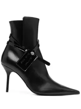Ботильоны на шпильке OFF-WHITE, черный