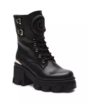 Ботильоны на столбике Just Cavalli, черный