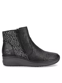 Ботильоны на танкетке Rieker, черный