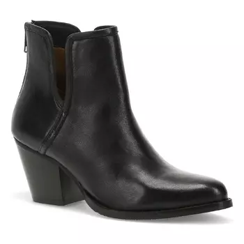 Ботильоны на толстом каблуке Nanny Baretraps, black leather