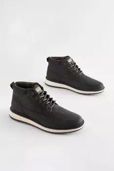 Ботильоны на трапперной подошве Next, черный