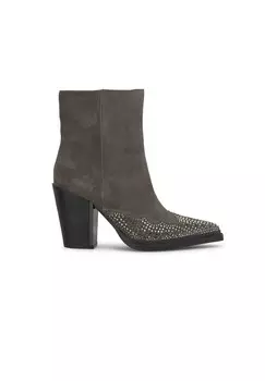 Ботильоны на высоком каблуке Alma en Pena, серый