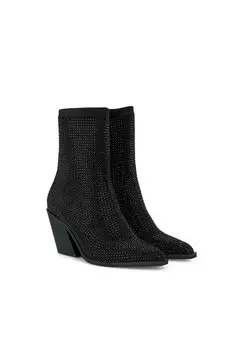 Ботильоны на высоком каблуке Alma en Pena, черный