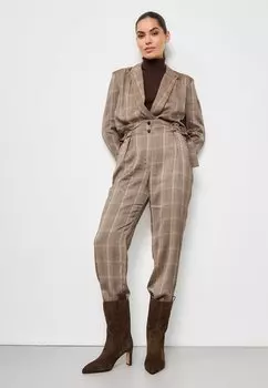 Ботильоны на высоком каблуке Cesare Gaspari, коричневый