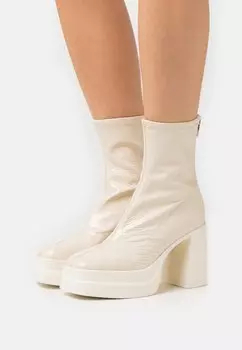 Ботильоны на высоком каблуке Free People, белый