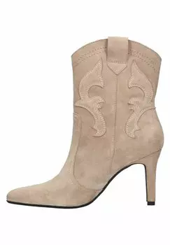 Ботильоны на высоком каблуке Manfield, серо-коричневый