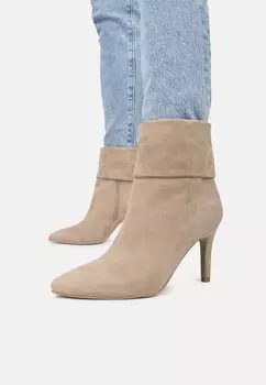 Ботильоны на высоком каблуке Ps Poelman, серо-коричневый