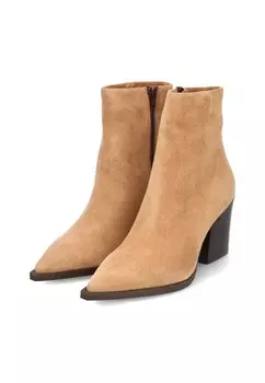 Ботильоны на высоком каблуке Thea Mika, коньяк