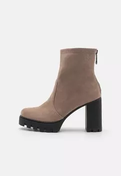 Ботильоны на высоком каблуке ZIP BOOT Calvin Klein Jeans, серо-коричневый