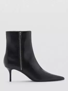 Ботильоны на заостренном каблуке zipi Mango, черный