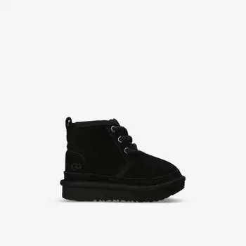 Ботильоны Neumel II из замши и овчины с логотипом, 2–7 лет Ugg, черный