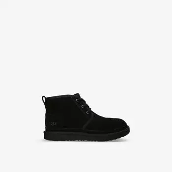 Ботильоны Neumel II из замши и овчины с логотипом, 6–10 лет Ugg, черный
