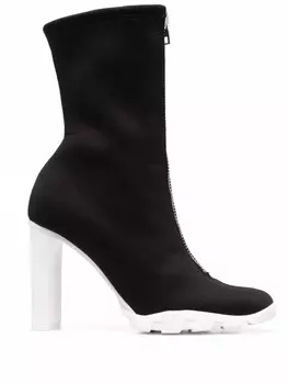 Ботильоны-носки на молнии Alexander McQueen, черный