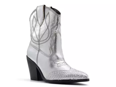 Ботильоны Omaha Western Bootie Aldo, серебряный/металлик