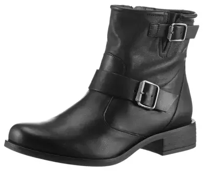 Ботильоны Paul Green, байкерские ботинки с практичной внутренней молнией, черный