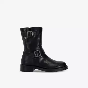 Ботильоны Pixen из кожи с пряжкой Dune, черный