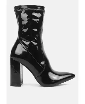 ботильоны Pluto на блочном каблуке и шпильке London Rag, черный