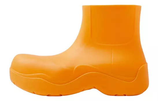 Ботильоны Puddle цвета мандарина Bottega Veneta