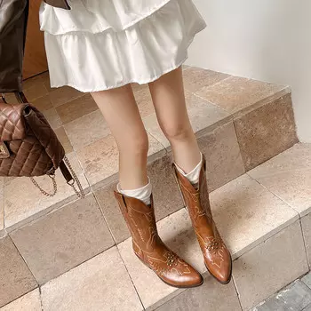 Ботильоны PVAJ Ankle Boots Women's, коричневый