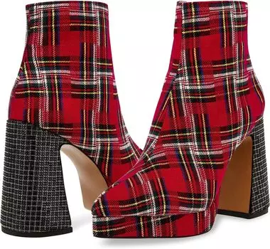Ботильоны Raylan Blue by Betsey Johnson, цвет Red Plaid Multi