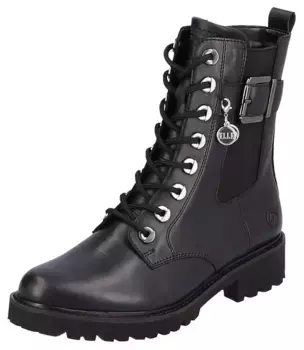 Ботильоны Remonte на шнуровке "ELLE Collection" с модной декоративной пряжкой, черный