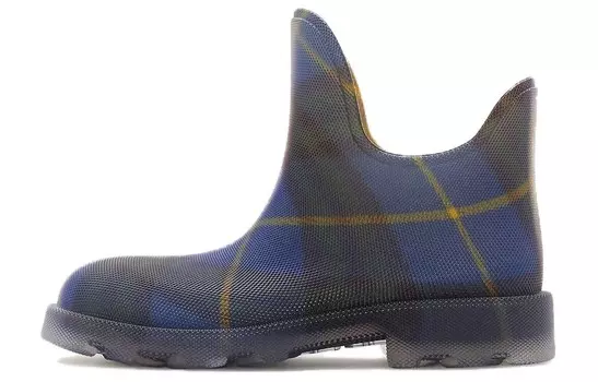 Ботильоны резиновые Burberry Marsh Checked, черный