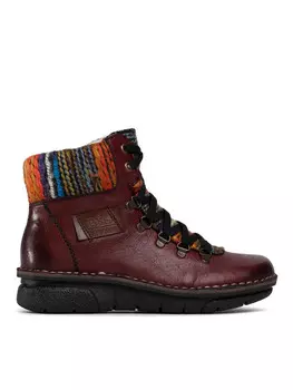Ботильоны Rieker, бургундия