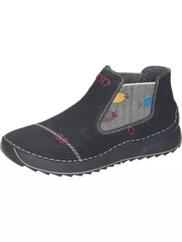 Ботильоны rieker Freizeit Stiefeletten, цвет schwarz/brandy/honig/azzuro