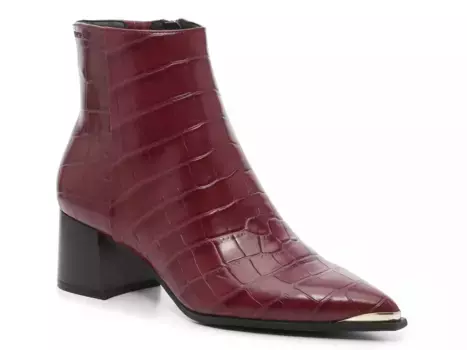 Ботильоны Roanne Kenneth Cole New York, Burgundy Croc Print Synthetic