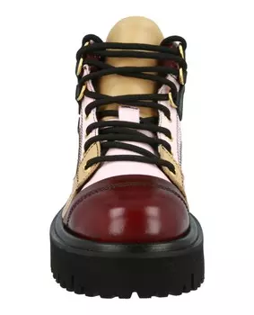 Ботильоны с цветными блоками Moschino, мультиколор