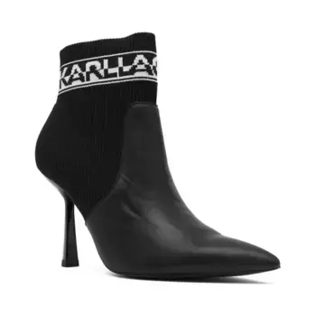 Ботильоны с добавлением кожи Karl Lagerfeld, черный