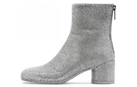 Ботильоны с квадратным носком и блестками Mm6 Maison Margiela