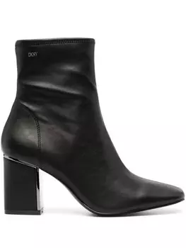 Ботильоны с логотипом DKNY, черный
