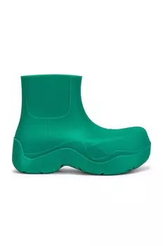 Ботильоны с лужей Bottega Veneta, цвет Acid Turquoise
