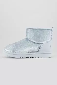 Ботильоны с пайетками Ugg, серебряный