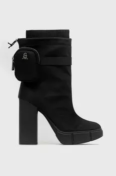 Ботильоны с подъемом до щиколотки Steve Madden, черный