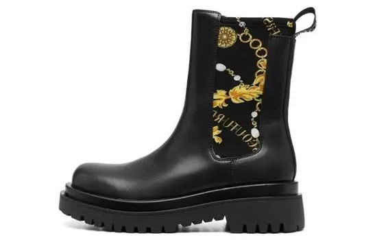 Ботильоны с принтом «Couture Baroque» Versace Jeans