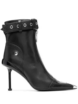 Ботильоны с пряжкой Alexander McQueen, черный