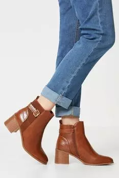 Ботильоны с пряжкой Apple Wallis, коричневый