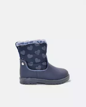 Ботильоны с сердечками на подкладке mayoral, темно-синий