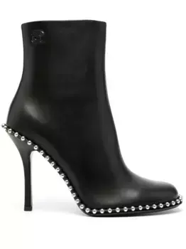 Ботильоны с заклепками Alexander Wang, черный